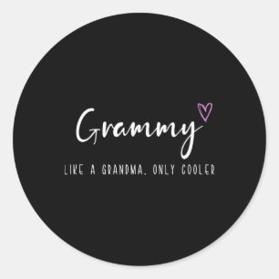 Grammy als een oma alleen koelere Moederdag Ronde Sticker