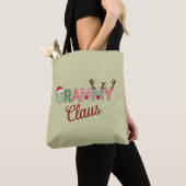 Grammy Claus Kerst Oma Gift Xmas Draagtas (Dichtbij)