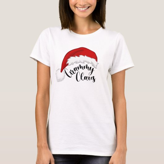 Grammy Claus Noël Père Noël T-Shirt (Devant)