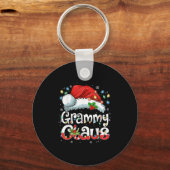 Grammy Claus Xmas Santa Matching Family Christmas  Sleutelhanger (Voorkant)