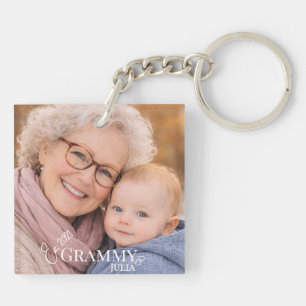 Grammy Foto Opgerichte Jaar Modern Design Sleutelhanger