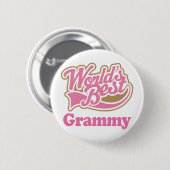 Grammy Gift Pink Ronde Button 5,7 Cm (Voorkant /achterkant)