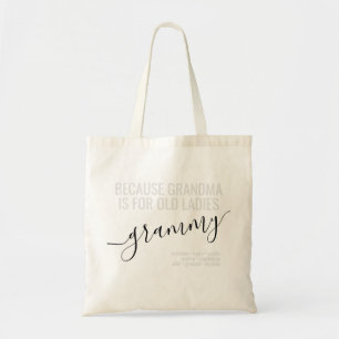 Grammy Grandma is voor de oude dames kleinkinderen Tote Bag