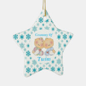 Grammy Grandma of Twins Star Ornament Gift (Rechts)