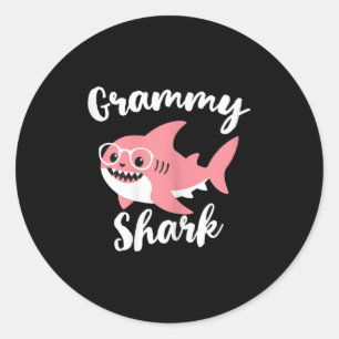 Grammy Haai Moederdag Oma Grappig Ronde Sticker
