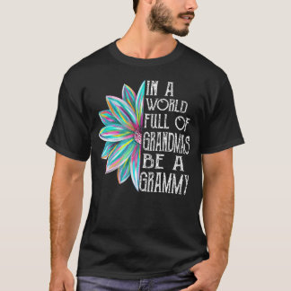 Grammy Lente Bloemen Grammy Voor Oma Moeders T-shirt