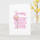 Grammy Moederdag Kaart (Gele Bloem)