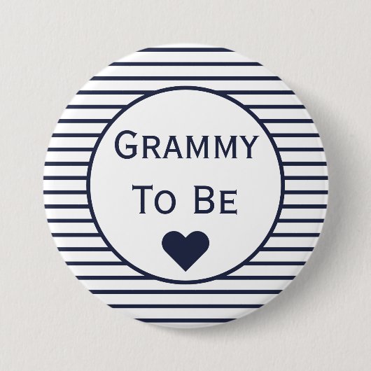 Grammy om Baby shower Button te zijn (Voorkant)