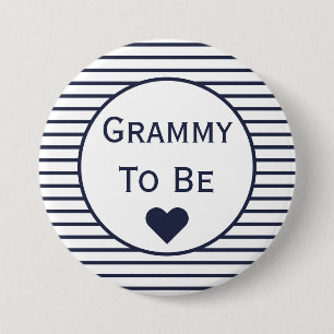 Grammy om Baby shower Button te zijn