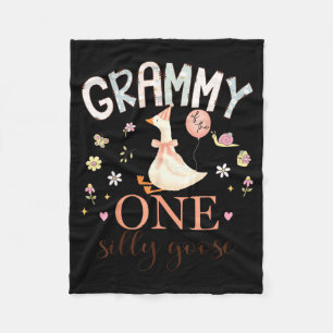 Grammy One Domme Gans 1ste Grafische Kunst Fleece Deken