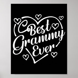 Grammy ooit shirt grappige hartvormige moederdag poster