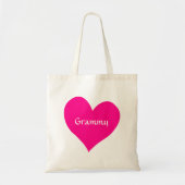 Grammy Pink Heart Tote Bag (Voorkant)