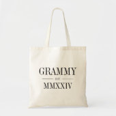 Grammy Romeins numeriek jaar vastgesteld Tote Bag (Voorkant)