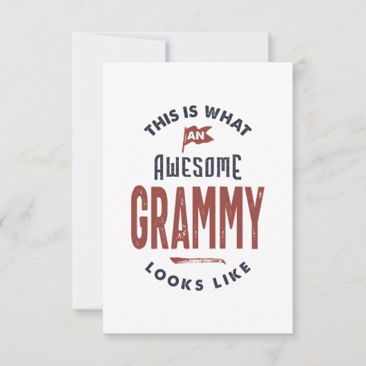 Grammy RSVP Kaartje (Voorkant)