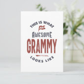Grammy RSVP Kaartje (Staand voorkant)