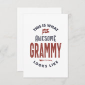 Grammy RSVP Kaartje (Voorkant / Achterkant)