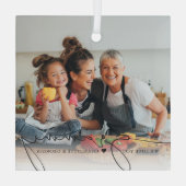 Grammy Script Overlay | Wij houden van u Glas Ornament (Achterkant)