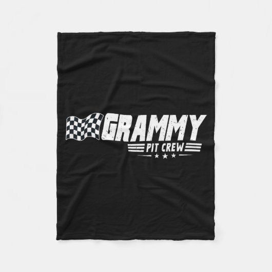 Grammy T Crew Race Car Birthday Family Racing Fleece Deken (Voorkant)