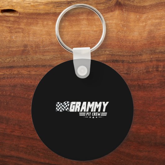 Grammy T Crew Race Car Birthday Family Racing Sleutelhanger (Voorkant)