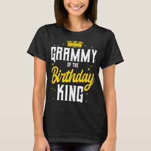 Grammy van de Birthday King Party Crown Bday Celeb T-shirt