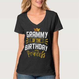 Grammy van de Birthday Princess Party Bday Celebra T-shirt