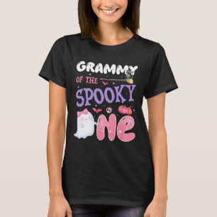 Grammy van de Spooky One 1st Birthday Halloween Pi T-shirt