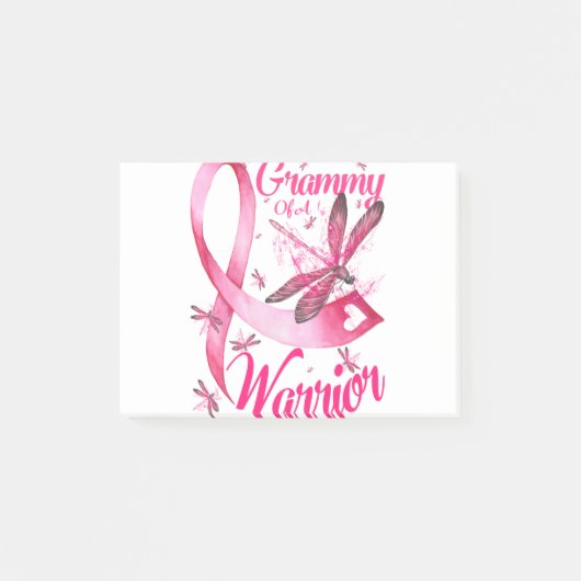 Grammy Van Een Krijger Libel Borstkanker Post-it® Notes (Voorkant)