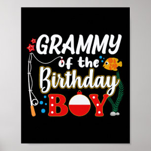 Grammy voor The Birthday Boy Vist Family Matching Poster