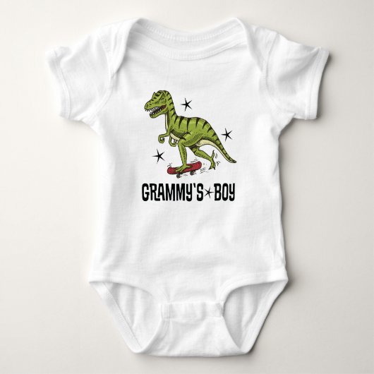 Grammys Jongen Kleinzoon Dinosaur Romper (Voorkant)