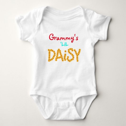 Grammy's lil Daisy, Cute & personalized! Romper (Voorkant)
