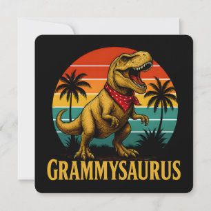 Grammysaurus T Rex Dinosaur Grammy Moederdag Kaart