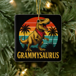 Grammysaurus T Rex Dinosaur Grammy Moederdag Keramisch Ornament