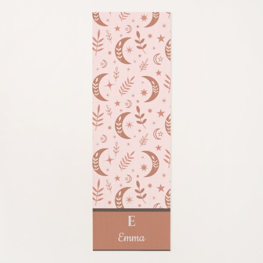 Gramoonmonogram van de soort Earthy Boho Yogamat (Voorkant)