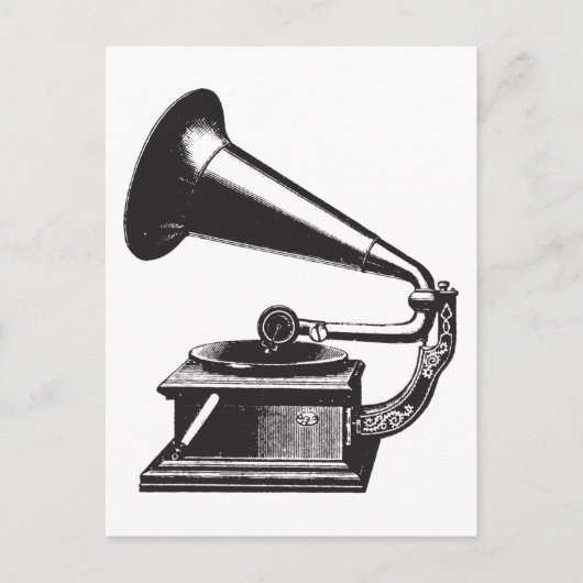  Gramophone Briefkaart (Voorkant)