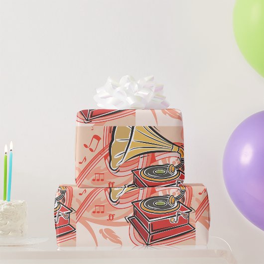  Gramophone Cadeaupapier