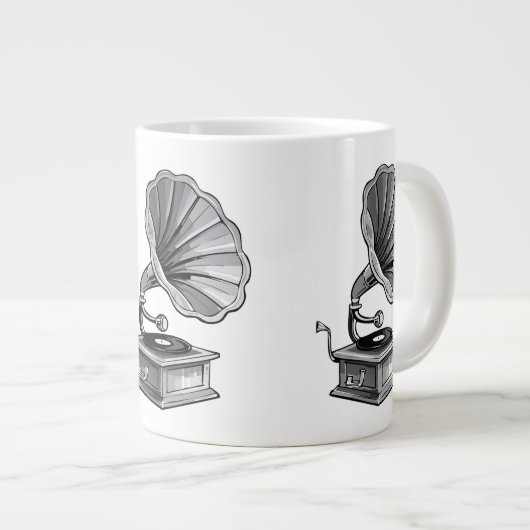 Gramophone Extra Grote Beker (Voorkant rechts)