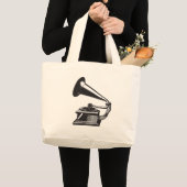 Gramophone Grote Tote Bag (Voorkant (product))