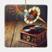 Gramophone Kerst Ornament (Achterkant)