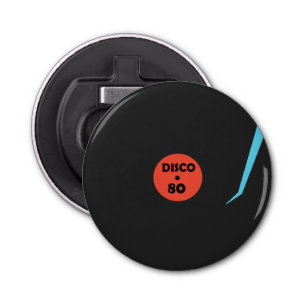 Gramophone Record flesopening Retro Disco Button Flesopener