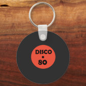 Gramophone Record Fun Sleutelhanger - Retro Disco (Achterkant)