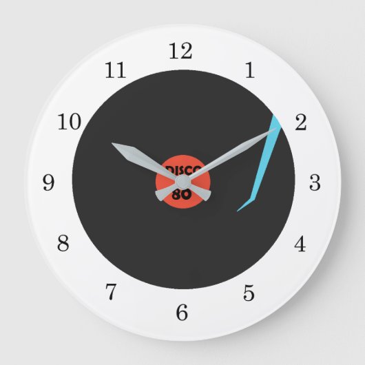 Gramophone Record Horloge - Disco Danse 80' (Recto)