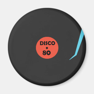 Gramophone Record Magnet - Retro Disco Party Magneet