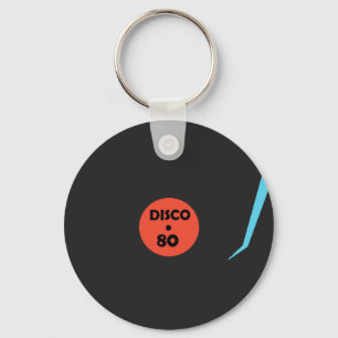 Gramophone Record Sleutelhanger - Retro Disco Part