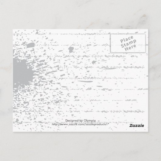 Gramophone retro custom briefkaart (Achterkant)