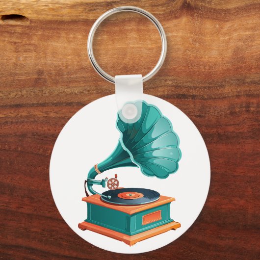 Gramophone Sleutelhanger (Achterkant)