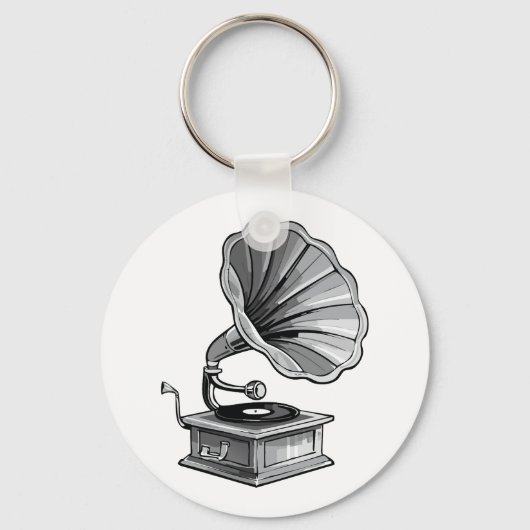 Gramophone Sleutelhanger (Voorkant)