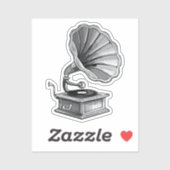 Gramophone Sticker (Vel)