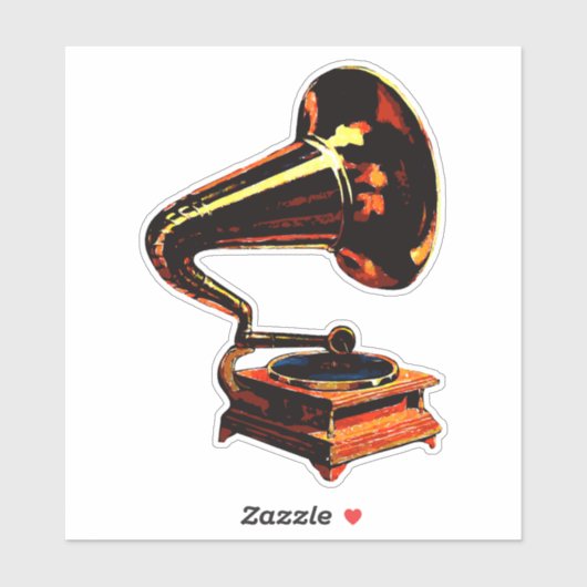 Gramophone Sticker (Vel)