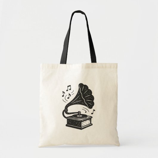 Gramophone Tote Bag (Voorkant)