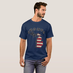 Grampa Grunge Americana Michigan T-shirt